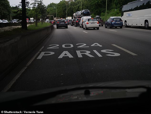 The left-most lanes were designated for use only by athletes and staff to provide priority access into the city while the games were taking place