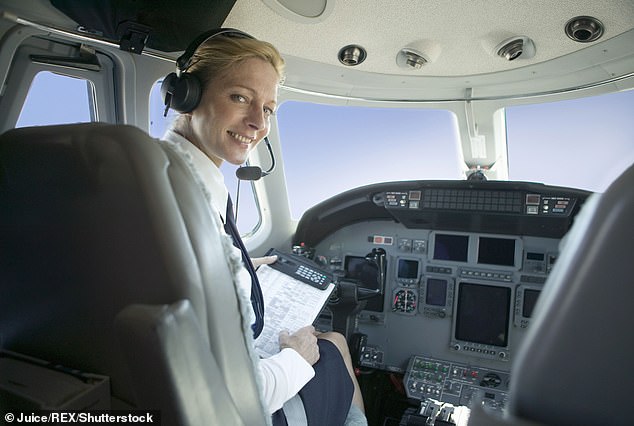 During testing, women demonstrated more stable landing approaches, completed tasks faster in emergency scenarios, and showed greater situational awareness (stock image)