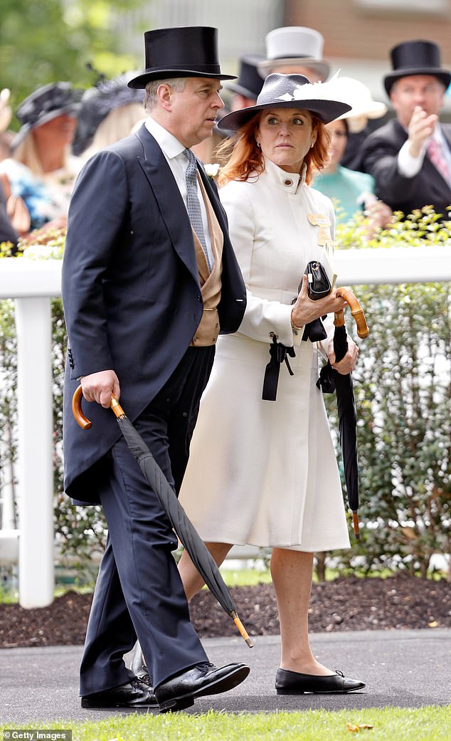 By November 1995, by her own admission, Sarah's debts exceeded £3.7 million and she needed bank approval to pay even modest cheques. Pictured with Prince Andrew at Ascot in 2016