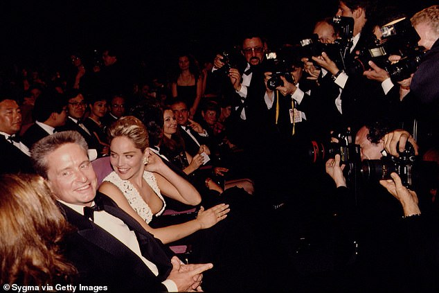The pair seen at a screening of their erotic thriller at Cannes in 1992