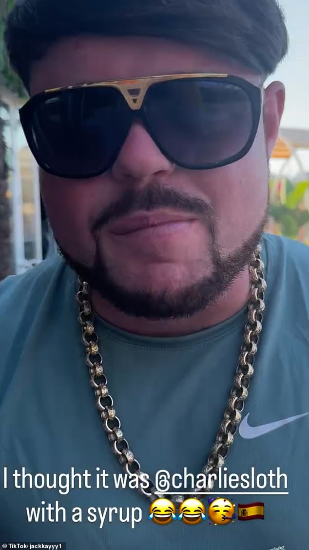 A fan said on their encounter with Mr Kay that they 'thought it was charlie sloth with a syrup' - Sloth being a British DJ and TV presenter
