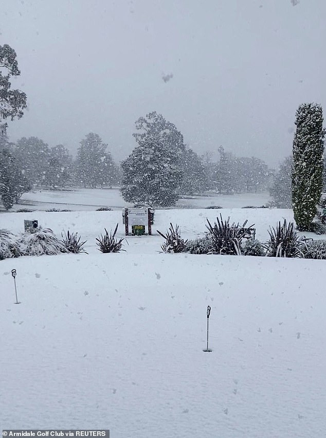 Around 20 inches of snow had been forecast to fall on Saturday in some towns, with more than 10cm of rain expected in others the New South Wales State Emergency Service said