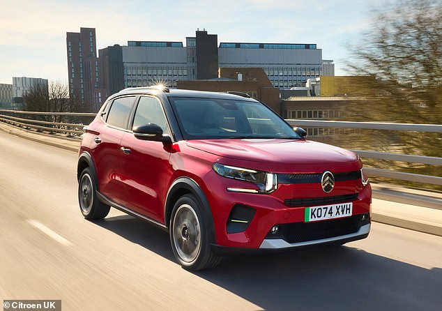 The first electric car models eligible for new Government grants were announced on Tuesday. Drivers will be able to save £1,500 with the purchase of new Citroen e-C3 (pictured), e-C4, e-C5 and e-Berlingo cars