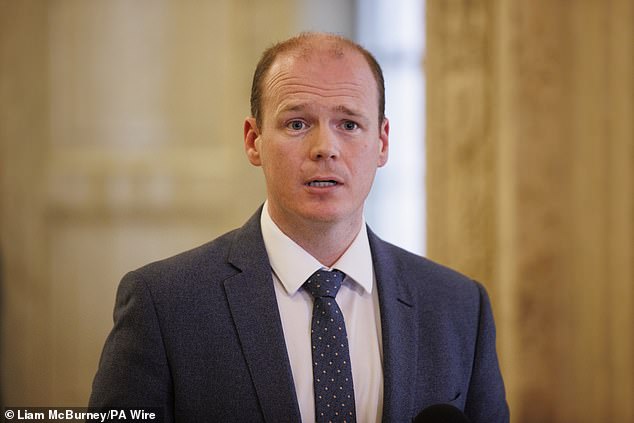 Northern Ireland's Communities minister Gordon Lyons has said the event was 'not appropriate for children' and 'should not have taken place'
