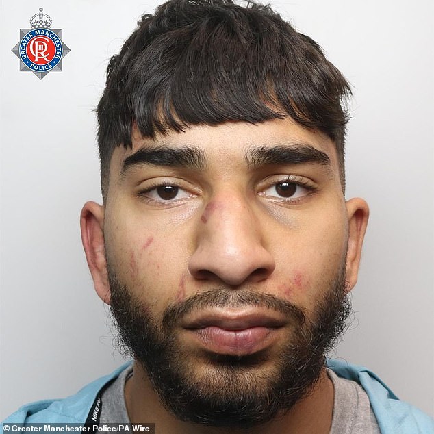 Mohammed Fahir Amaaz (pictured) has been convicted of assaulting two police officers and a member of the public on July 23 last year