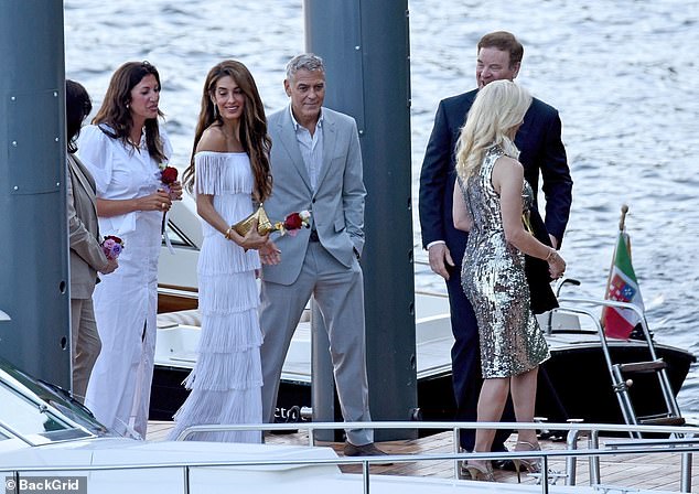 The gathering is so selective that just 16 people will attend to discuss world affairs with Amal and George. The group will be invited to a welcome reception and then a garden party hosted by George and Amal