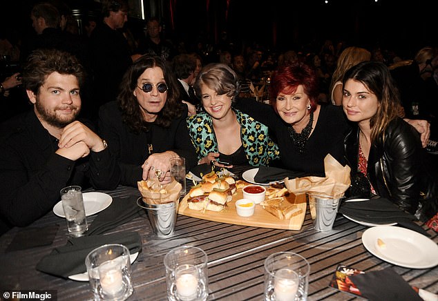 Jack, Ozzy, Kelly, Sharon and Aimee Osbourne pictured together on June 5, 2010