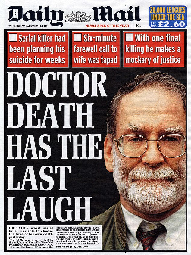Shipman, a GP, is suspected of killing 215-250 patients between 1975 and 1998 by injecting them with lethal doses of diamorphine