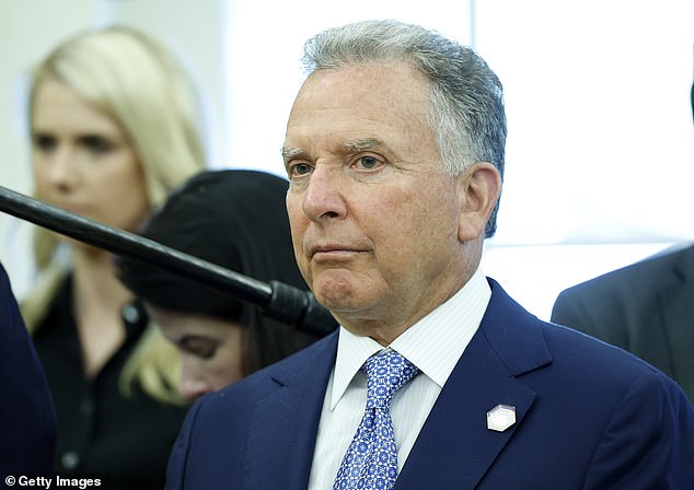 Steve Witkoff, pictured last month on a visit to Washington D.C. by NATO Secretary General Mark Rutte, is expected to meet senior Kremlin officials