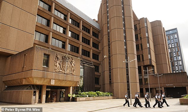 Lupo was jailed for eight months after being found guilty of criminal damage; inflicting grievous bodily harm; and the possession of a bladed article in public following a four-day trial at Liverpool Crown Court (pictured)