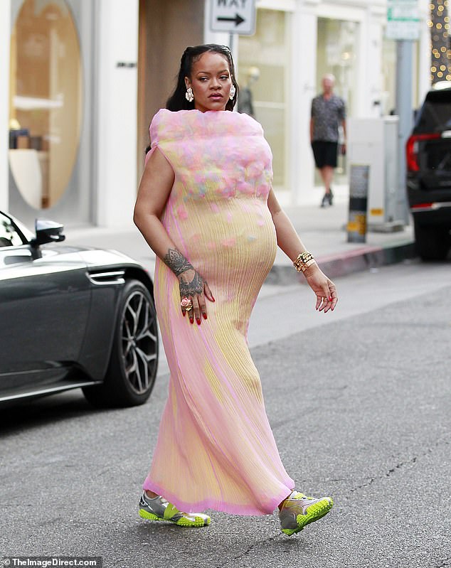 Fans poked fun at Rihanna 's latest wild maternity look but the price tag was certainly no laughing matter