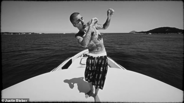 Bieber busts a move on the vessel