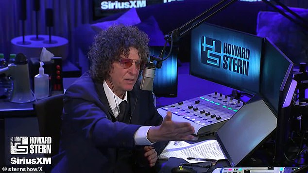 The future of Howard Stern's 20-year SiriusXM radio show is in jeopardy as the end of his $500million five-year contract looms - pictured April 2024