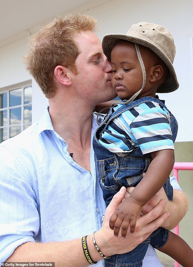 Sentebale was set up to help orphans with Aids in the impoverished kingdom of Lesotho in memory of his late mother, Diana, Princess of Wales. Pictured: Harry in 2014