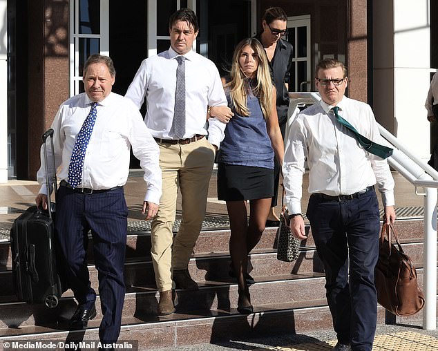 Wright and his legal team leave court on Tuesday