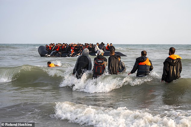 Migrants are said to pay people smugglers between £1,200 to £2,000 to be taken across the Channel