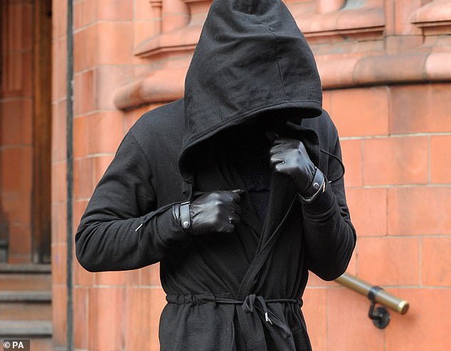 Swaibu, pictured leaving Birmingham Magistrates' Court, was sentenced to 16 months in prison, serving only four. He was first sent to HMP Birmingham and then HMP Onley