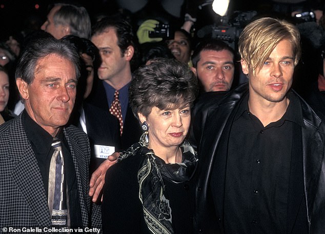Jane wed Brad's father William Alvin Pitt in 1962 and the future Oscar winner was born the following year - they are pictured together in 1997