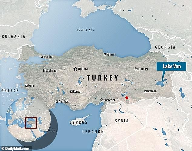 Lake Van is the largest lake in Turkey. It lies in the Eastern Anatolia Region of Turkey in the provinces of Van and Bitlis, in the Armenian highlands