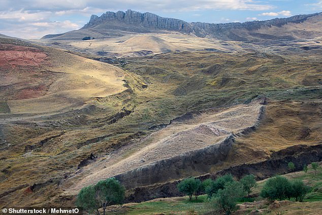 An independent researcher believes that this city could rewrite the biblical story of Moses, making it thousands of years older than was is believed. The lake sits just 150 miles from Mount Ararat (pictured), believed to be the site of Noah's Ark