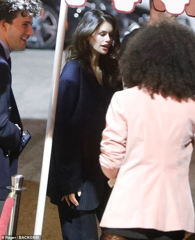 Kaia Gerber swung by to celebrate her fellow catwalk queen