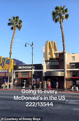 He's been documenting the entire thing on his TikTok account, reviewing each location's food, atmosphere, and cleanliness