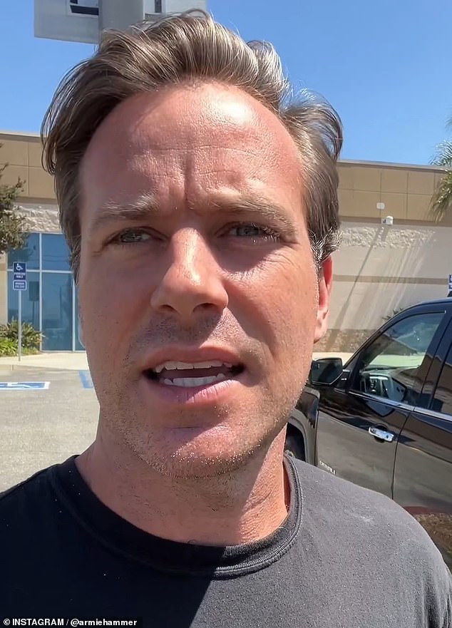 Armie, who rose to fame playing the Winklevoss twins in The Social Network, and went on to star in acclaimed films such as Call Me By Your Name and Nocturnal Animals, made the remark in a light-hearted tone