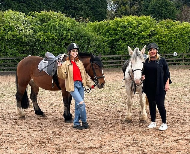 The pair bonded over a shared love of horses and spent time together visiting a local pub and a monkey park. They also went horse riding at a nearby outdoor arena and enjoyed a hair and nail pampering session