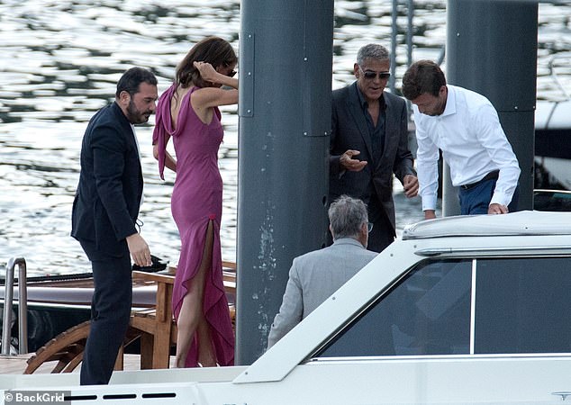 It has been branded a 'philanthropic travel experience' near the Clooney estate, where participants will be invited to join the couple's 'quest to change the world'