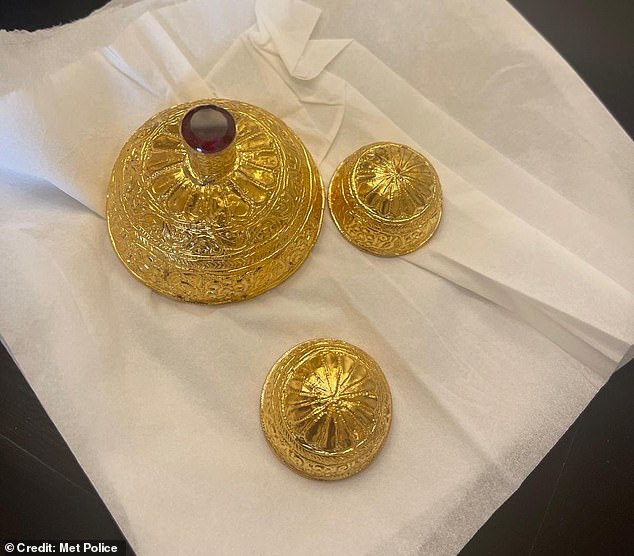 Pictured: more of the lavish items stolen in the raid. The loot was taken from a property on Bickley Road, Bromley on the evening of December 30, 2024