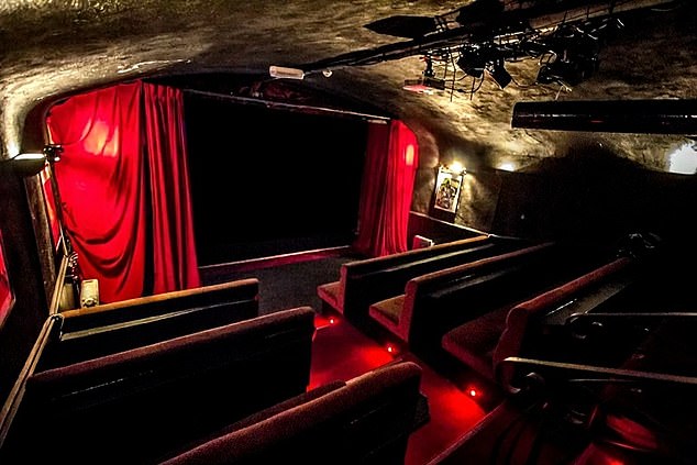 The empty room at  the Banshee Labyrinth, a free venue in Edinburgh¿s Old Town, where Kate was due to perform but no one turned up
