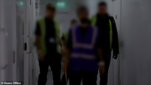 The Home Office has refused to disclose how many migrants have been held so far, and it is not known whether the six pictured in the clips are the only detainees