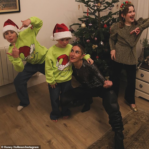 Nicholson is also grandfather to three children - Walter, 14; Hank, 8; and Daisy, 13 - through his 44-year-old daughter Honey Hollman (2-R, pictured in 2023) with Danish model Winnie Hollman