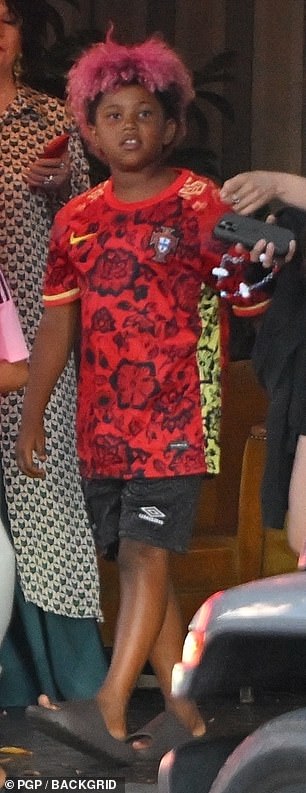 He got the VIP treatment watching the Real Madrid play in Spain last year with Kim.