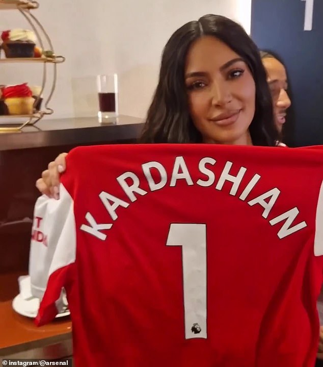 Kim Kardashian is an Arsenal fan because of her son, Saint - and her favourite player is winger Bukayo Saka