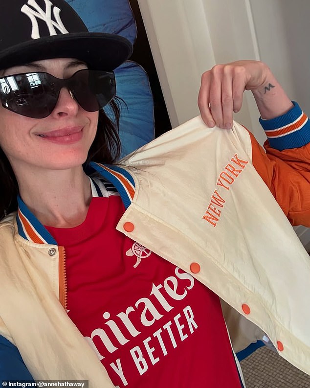 Anne Hathaway is an avid Arsenal fan, revealing her loyalties during a press tour back in 2024