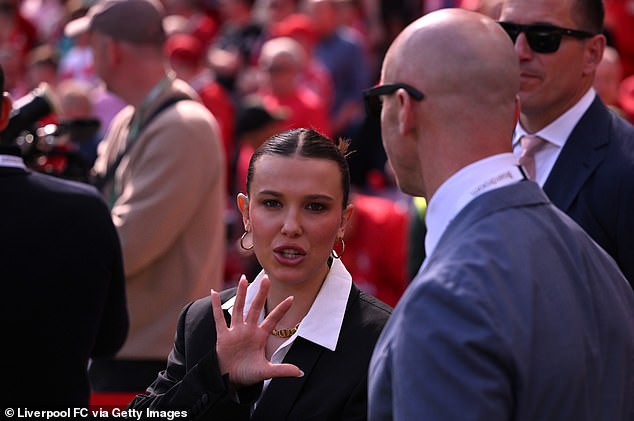 Stranger Things star Millie Bobby Brown has been a Liverpool fan since her dad bought her a shirt as a child