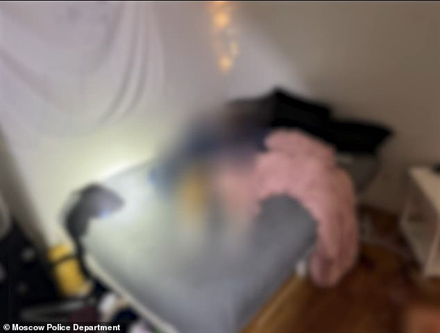 The distressing images show the student bedrooms and beds where some of the victims were murdered in their sleep
