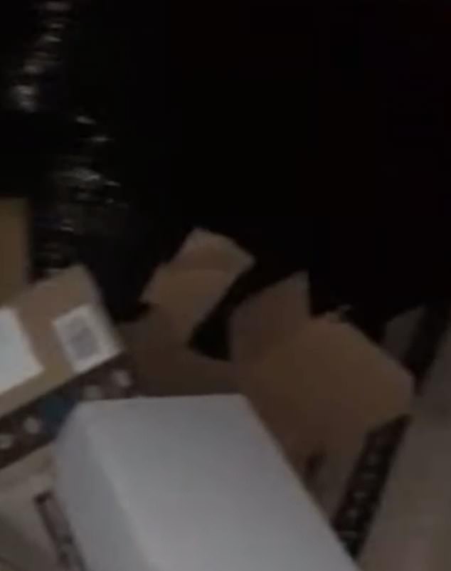 A load is left raided after thieves ransacked a HGV parked up at a UK services