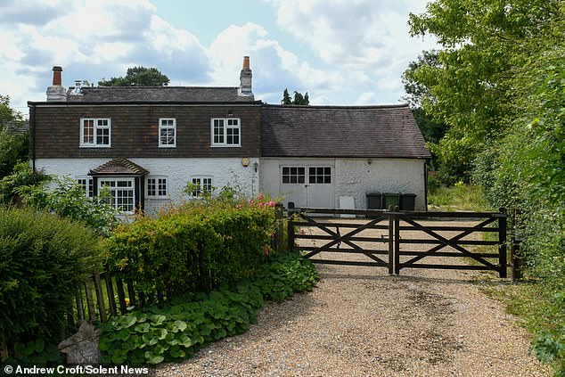 The home (pictured) in Swanmore, Hampshire, which is known as 'Hiawatha', was put on the market last year by its previous owner, former company director Eric Abbott, 94