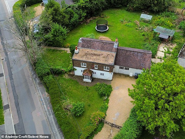 Retiree John Allen, 79, said he thought the proposed two-house development was appealing to the council as it would bring in more council tax. Pictured: Hiawatha