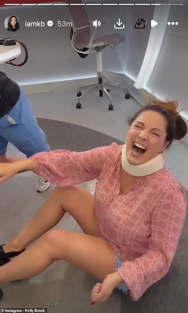 Unbeknown to him, Kelly had some dry pasta in her mouth, which when he lifted her up, she bit down on so it made a loud crack - with Jamie thinking he had done it to her back- however once he knew the whole thing was a prank, the pair couldn't control their laughter