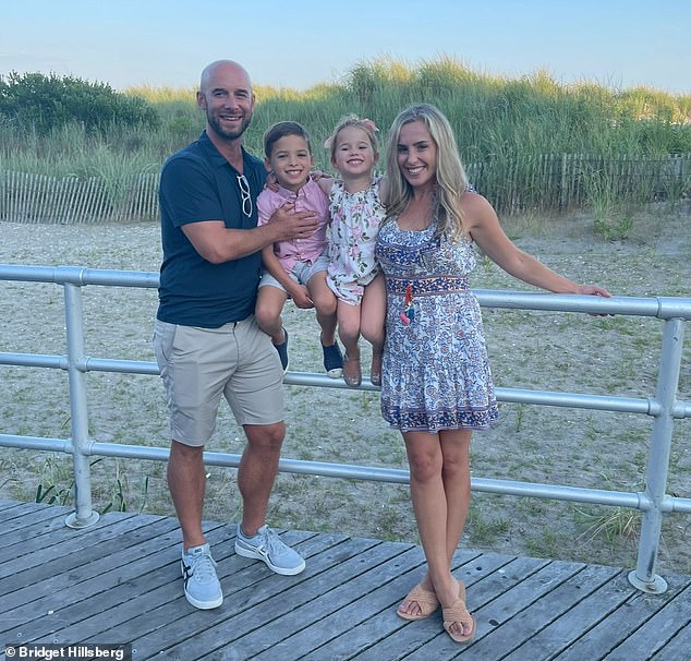 Dave and Bridget Hillsberg with their son, Ben, and daughter, Stella