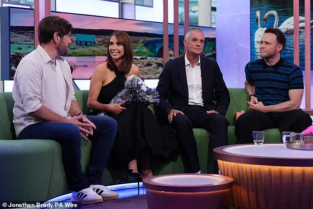 When asked how he felt about his wife's milestone, Charlie shared: 'I'm extremely proud, not just from what she's achieved here but also with the family at home,'