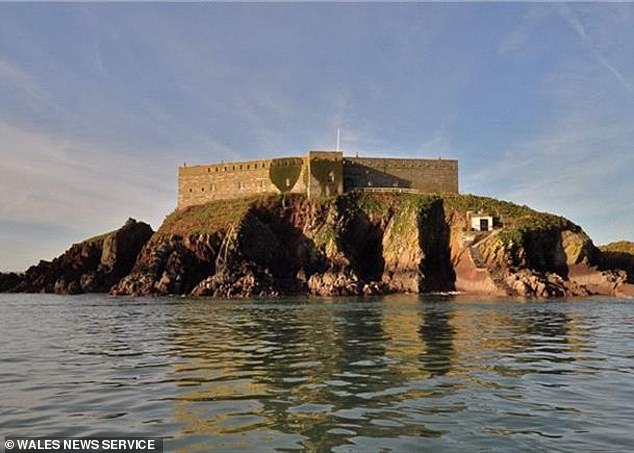 A place to escape? Thorne Island in the mouth of Milford Haven in Pembrokeshire has gone on the market for £3million - as holidaymakers say it reminds them of Alcatraz