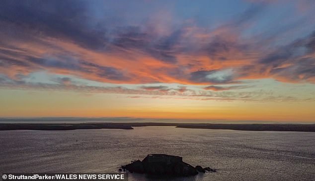 The island can only be accessed by sea or by helicopter - meaning when a Force 10 is blowing off the Irish Sea, neither methods are practical