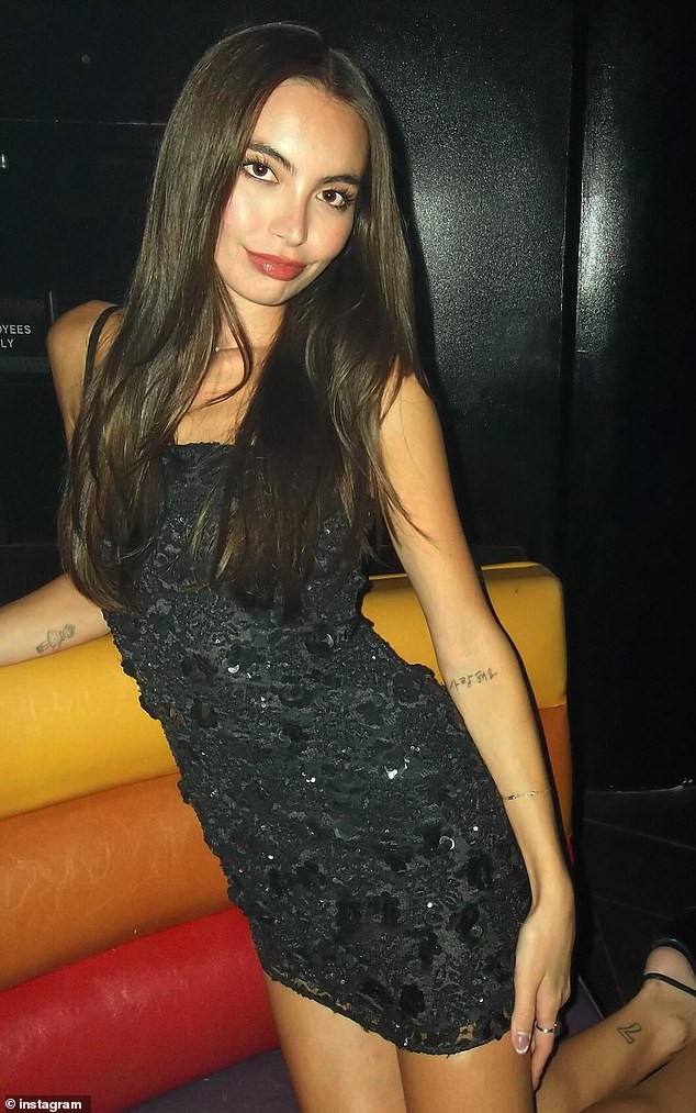 In photos obtained by Page Six, Cash was spotted grabbing dinner in Los Angeles on Thursday with Hana Sun Doerr, 26 (seen above)