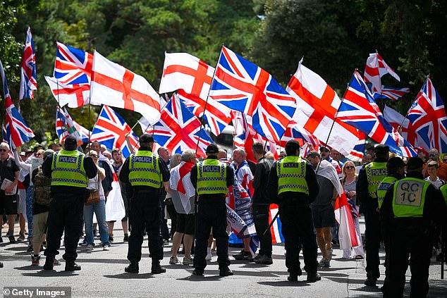 His comments follow a nationwide series of protests by angry parents outside hotels being used to house asylum seekers. Mr Jenrick told The Mail on Sunday: ‘I certainly don’t want my children to share a neighbourhood with men from backward countries who broke into Britain illegally'