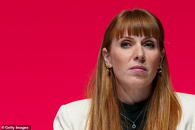 Angela Rayner (pictured) faced claims last night that she had only raised questions over the new Chinese mega-embassy after being 'spooked' by briefings over national security concerns