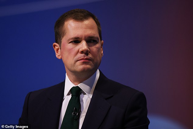 Shadow Justice Secretary Robert Jenrick (pictured) blasted Labour for its plans and said the PM should 'grow a backbone' if he is ever to get on top of the crisis